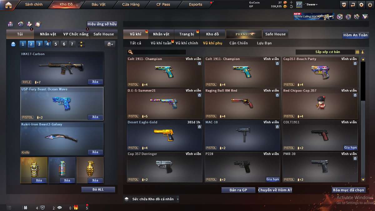 shop acc cf uy tin gia re
